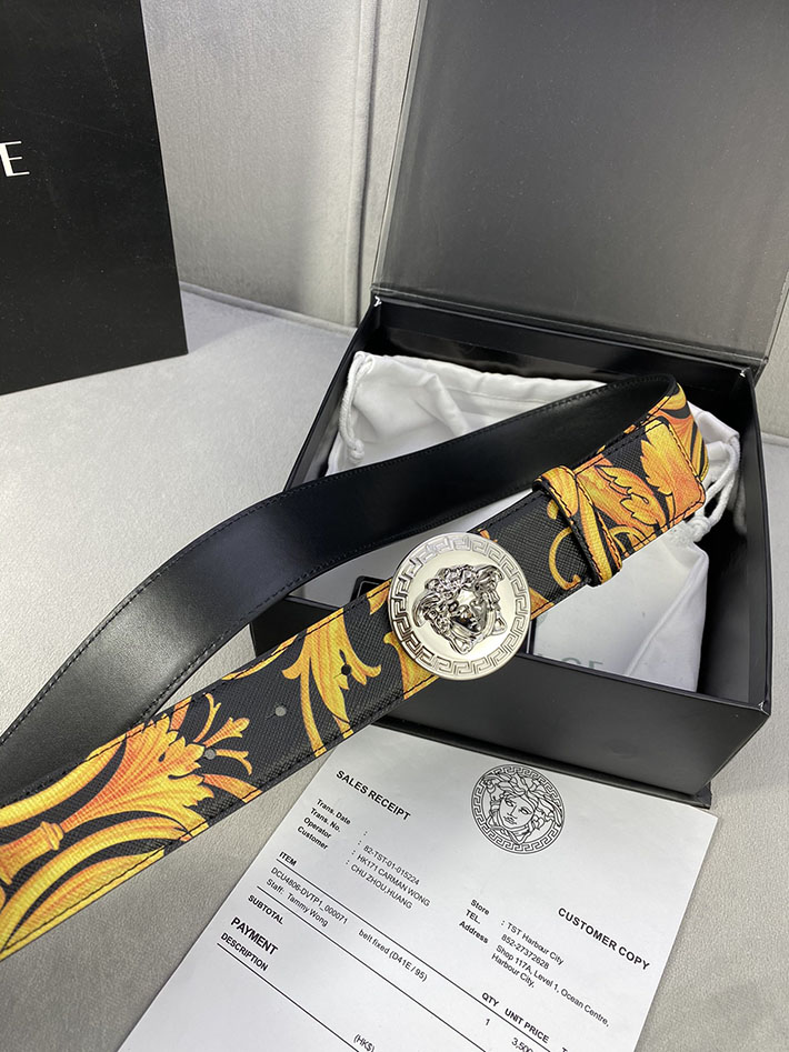 最高級ヴェルサーチェスーパーコピー ヴェルサーチェベルトコピー ブラック 40MM ゴールド金具 2518829 ヴェルサーチ 店舗 新宿 - 画像 (4)