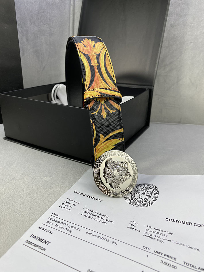 最高級ヴェルサーチェスーパーコピー ヴェルサーチェベルトコピー ブラック 40MM ゴールド金具 2518829 ヴェルサーチ 店舗 新宿 - 画像 (2)