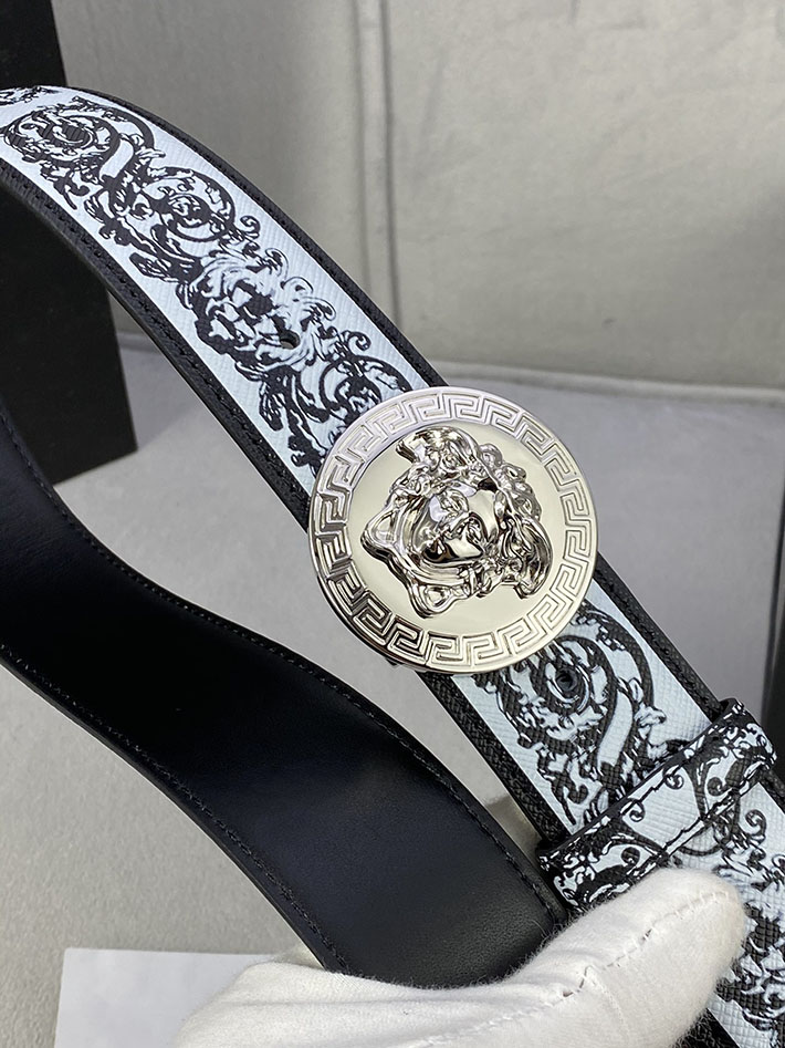 最高級ヴェルサーチェスーパーコピー ヴェルサーチェベルトコピー ブラック 40MM シルバー金具 2518830 ベルト メンズ おしゃれ 私服 - 画像 (9)