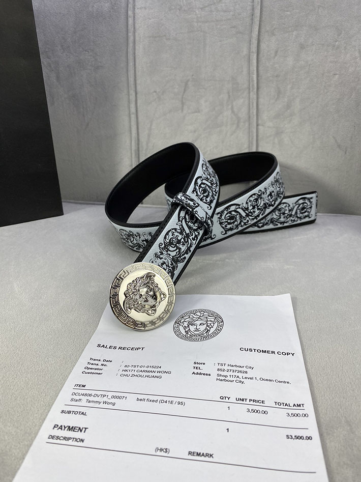 最高級ヴェルサーチェスーパーコピー ヴェルサーチェベルトコピー ブラック 40MM シルバー金具 2518830 ベルト メンズ おしゃれ 私服 - 画像 (7)