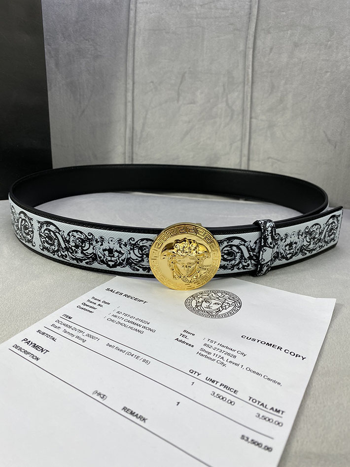 最高級ヴェルサーチェスーパーコピー ヴェルサーチェベルトコピー ブラック 40MM シルバー金具 2518830 ベルト メンズ おしゃれ 私服 - 画像 (6)