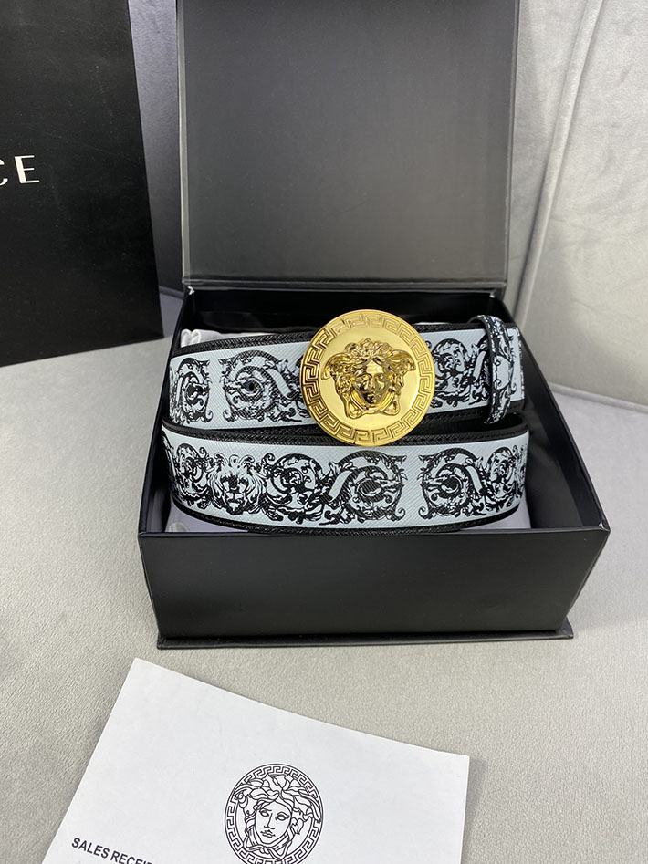 最高級ヴェルサーチェスーパーコピー ヴェルサーチェベルトコピー ブラック 40MM シルバー金具 2518830 ベルト メンズ おしゃれ 私服 - 画像 (2)