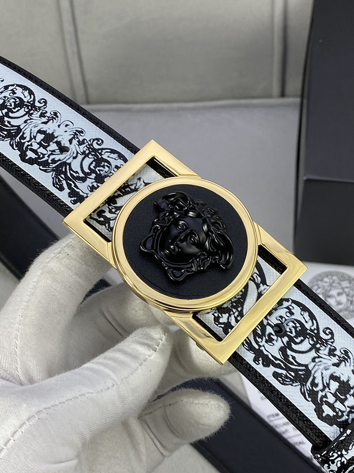 最高級ヴェルサーチェスーパーコピー ヴェルサーチェベルトコピー ブラック 40MM ゴールド金具 2518832 ベルト おしゃれ メンズ - 画像 (9)
