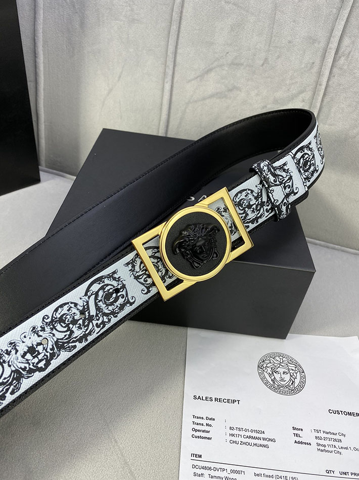 最高級ヴェルサーチェスーパーコピー ヴェルサーチェベルトコピー ブラック 40MM ゴールド金具 2518832 ベルト おしゃれ メンズ - 画像 (7)
