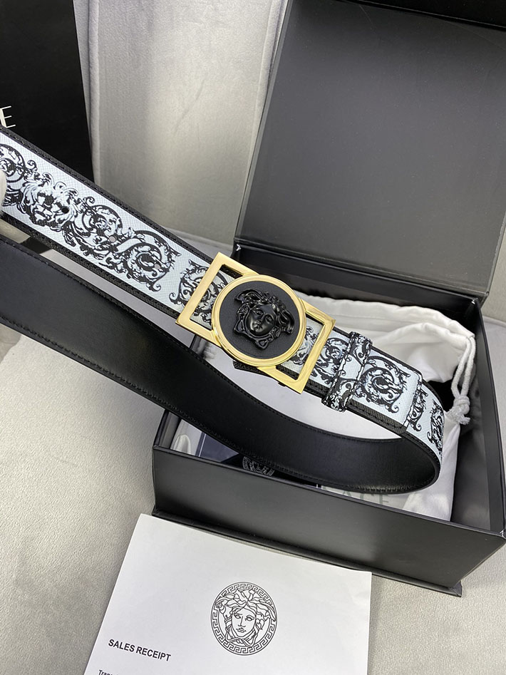 最高級ヴェルサーチェスーパーコピー ヴェルサーチェベルトコピー ブラック 40MM ゴールド金具 2518832 ベルト おしゃれ メンズ - 画像 (5)