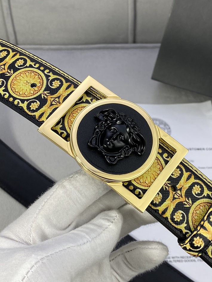 最高級ヴェルサーチェスーパーコピー ヴェルサーチェベルトコピー ブラック 40MM ゴールド金具 2518834 ベルト メンズ おしゃれ ブランド - 画像 (9)