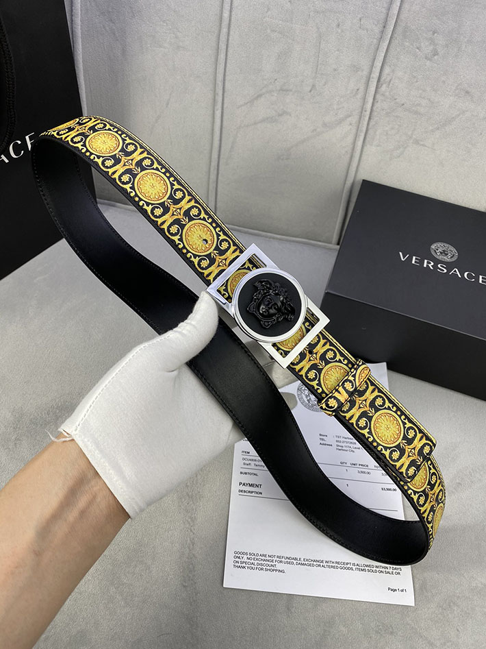 最高級ヴェルサーチェスーパーコピー ヴェルサーチェベルトコピー ブラック 40MM シルバー金具 2518835 ベルト メンズ おしゃれ ブランド - 画像 (8)
