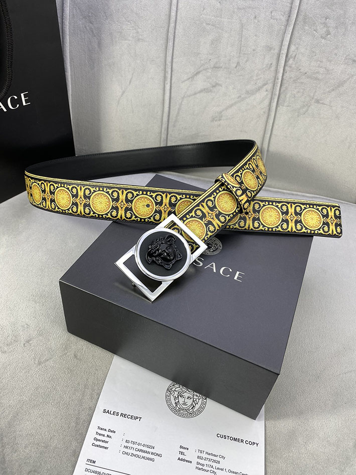 最高級ヴェルサーチェスーパーコピー ヴェルサーチェベルトコピー ブラック 40MM シルバー金具 2518835 ベルト メンズ おしゃれ ブランド - 画像 (7)