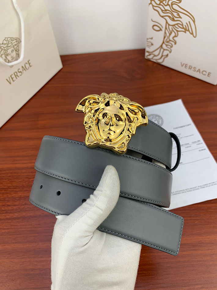 最高級ヴェルサーチェスーパーコピー ヴェルサーチェベルトコピー ブラック 38MM ゴールド金具 2518837 ベルト メンズ ビジネス 20代 - 画像 (4)