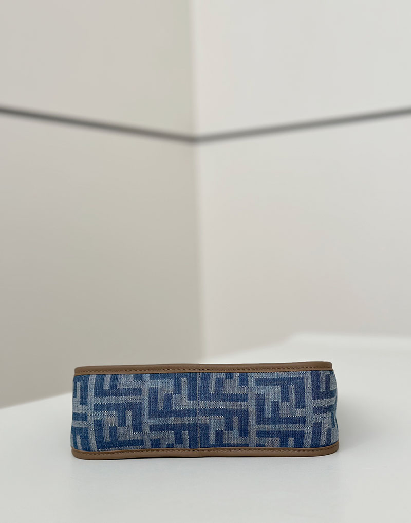 フェンディ 人気バッグ FENDI スモール フェンデッセンス ライトブルー FFデニム 8BS094AS3FF1PLM - 画像 (7)