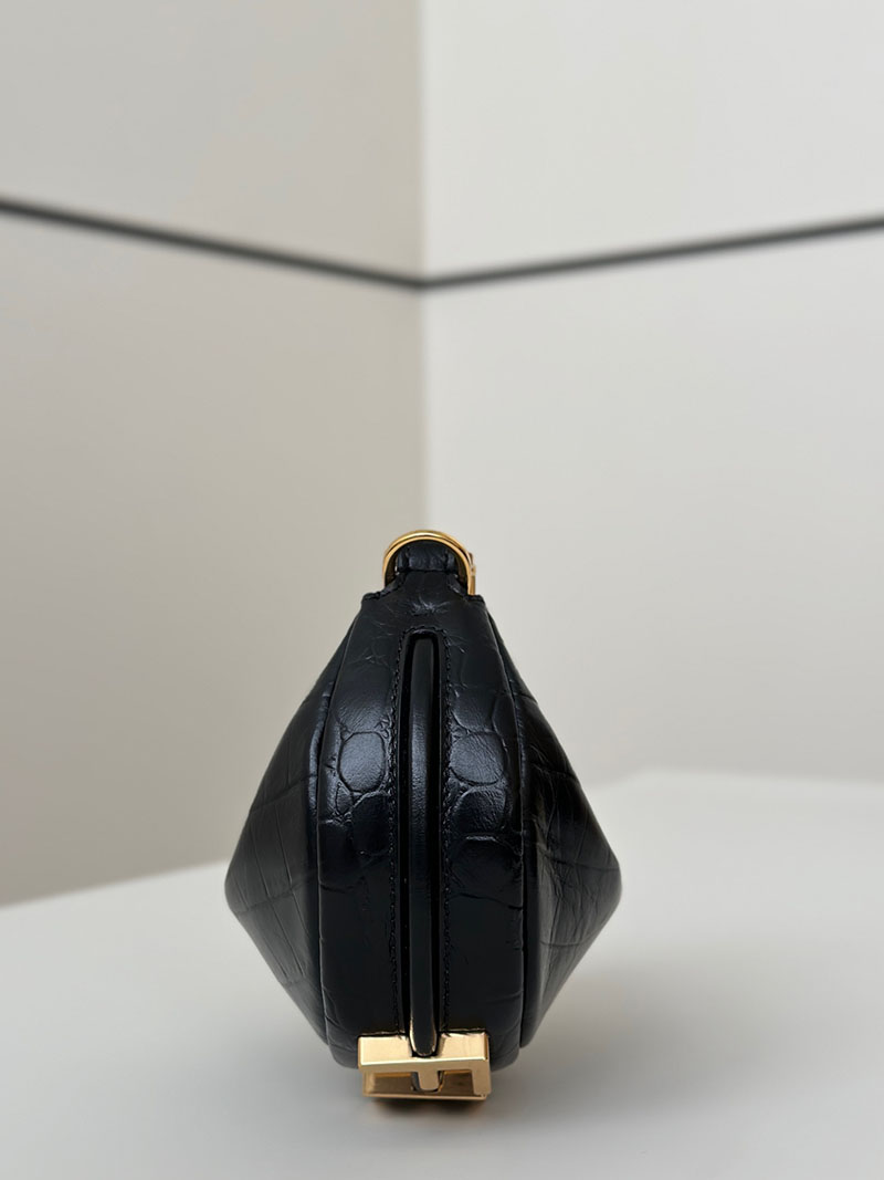 フェンディ 人気バッグ FENDI ナノ フェンディグラフィ ブラックレザー チャーム 7AS089A5DYF1HEJ - 画像 (8)