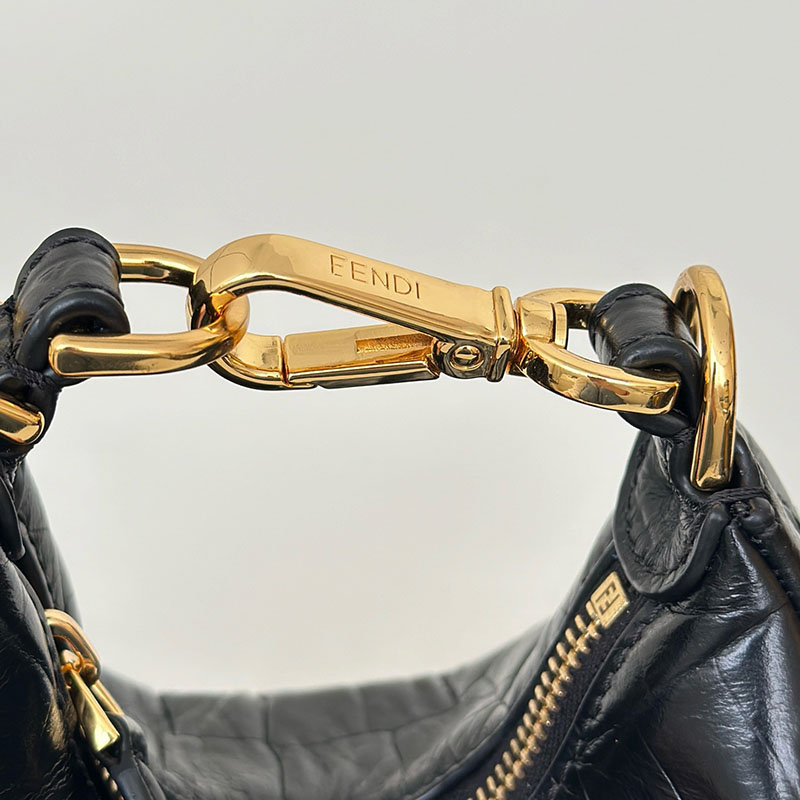フェンディ 人気バッグ FENDI ナノ フェンディグラフィ ブラックレザー チャーム 7AS089A5DYF1HEJ - 画像 (5)