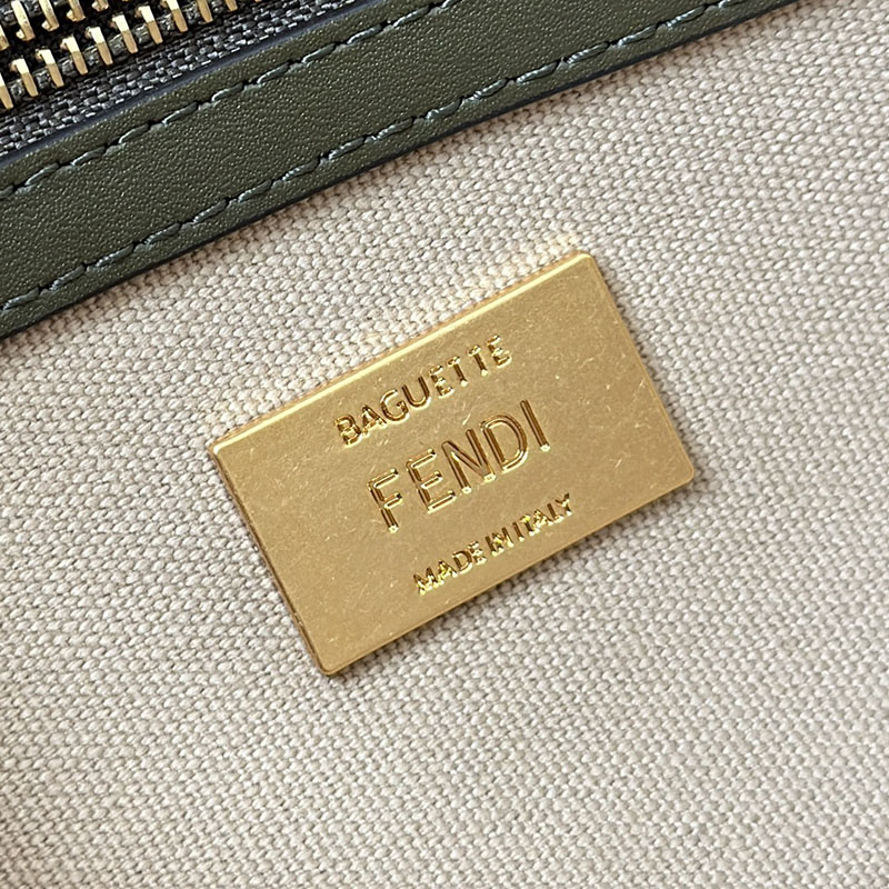 フェンディ 人気バッグ FENDI バゲット マルチカラーキャンバス バッグ FF刺繍 8BR600ANH4F1Q6O - 画像 (5)