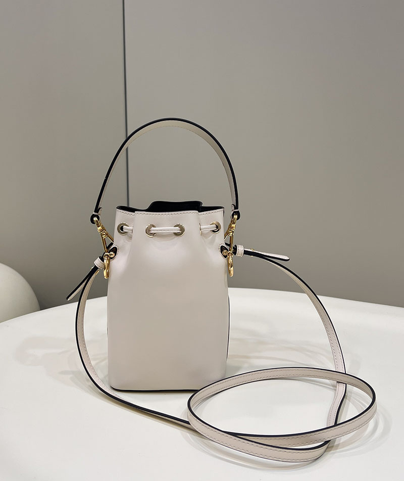 フェンディ 人気バッグ FENDI レザーショルダー MONTRESOR モントレゾール スモール バケットバッグ 8SB010AC9LF0K7E - 画像 (9)