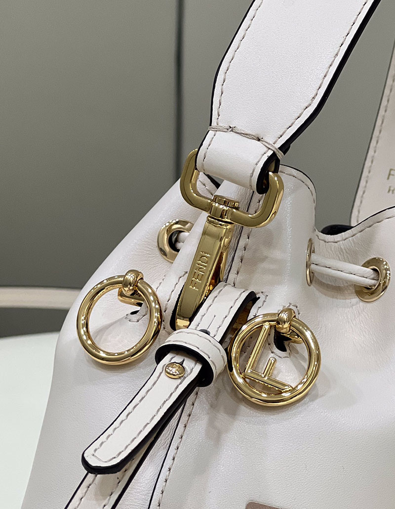 フェンディ 人気バッグ FENDI レザーショルダー MONTRESOR モントレゾール スモール バケットバッグ 8SB010AC9LF0K7E - 画像 (6)