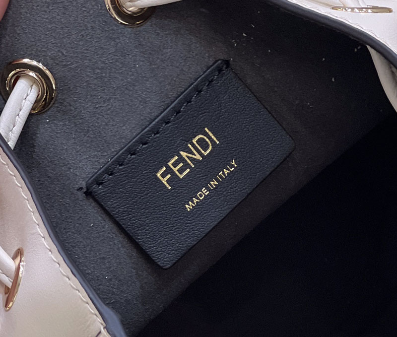フェンディ 人気バッグ FENDI レザーショルダー MONTRESOR モントレゾール スモール バケットバッグ 8SB010AC9LF0K7E - 画像 (4)