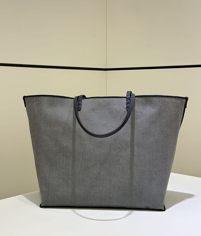 フェンディ 人気バッグ FENDI ロール ラージ FFシェニール トートバッグ バッグ レザー デニム シェニール 8BH425ASU1F1PQK - 画像 (9)
