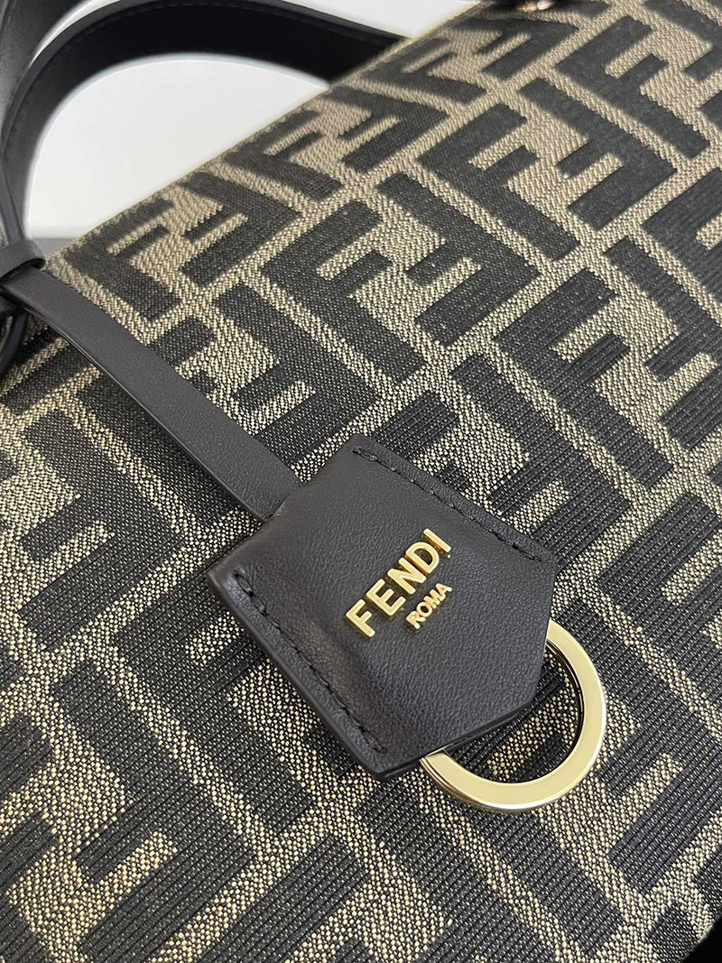 フェンディ 人気バッグ FENDI バイ ザ ウェイ ソフト ミディアム ブラウンFFジャカードファブリック バッグ 8BL155AFPMF1GL7 - 画像 (7)