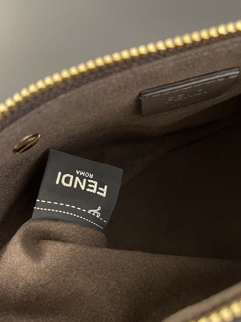 フェンディ 人気バッグ FENDI バイ ザ ウェイ ソフト ミニ ブラウンFFジャカードファブリック ミニバッグ 8BS098AFPMF1GL7 - 画像 (5)