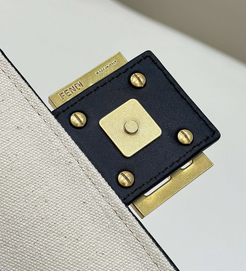フェンディ 人気バッグ FENDI バゲット マルチカラーキャンバス バッグ FF刺繍 8BR600ARC2F1OQ6 - 画像 (6)