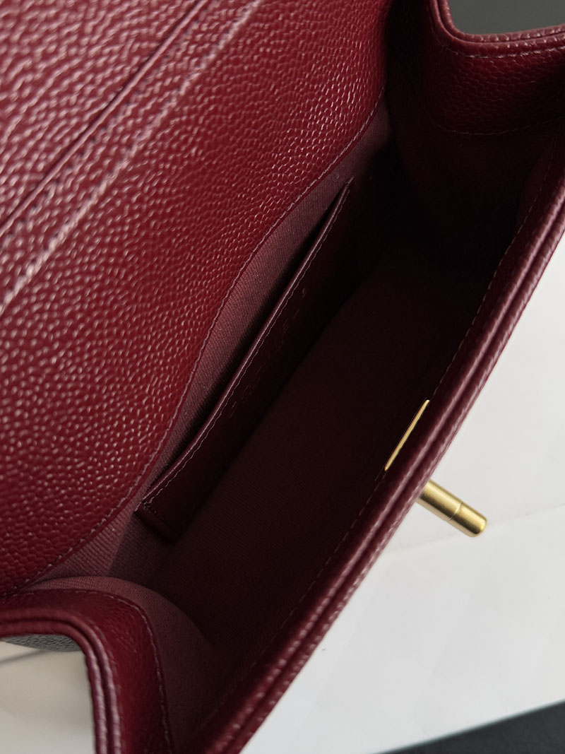 シャネル 新作バッグ H品 CHANEL レディース スモール フラップ バッグ グレインド シャイニー カーフスキン AS5186 B18321 NZV44 - 画像 (6)