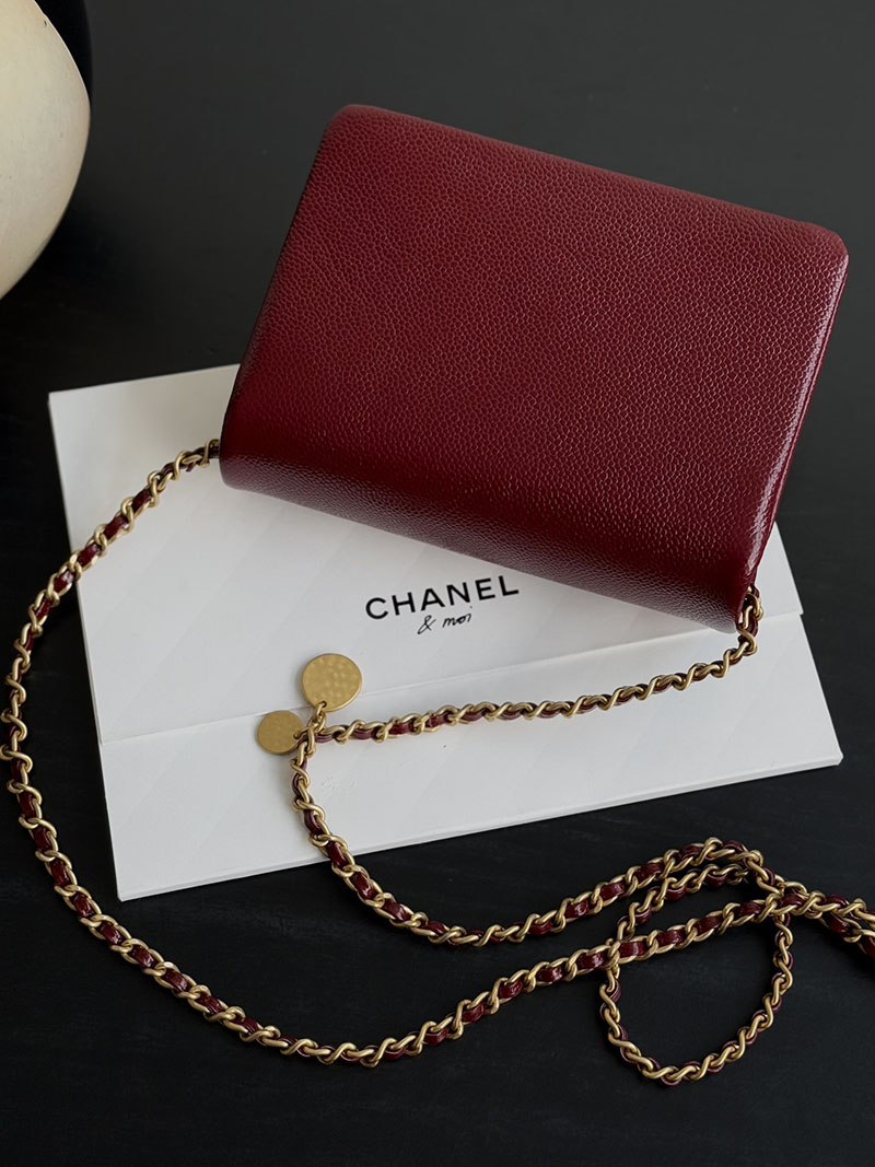 シャネル 新作バッグ H品 CHANEL レディース スモール フラップ バッグ グレインド シャイニー カーフスキン AS5186 B18321 NZV44 - 画像 (5)