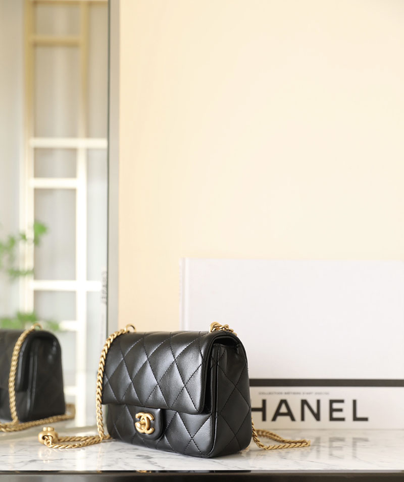 シャネル 新作バッグ H品 CHANEL マトラッセ ミニフラップバッグ ショルダーバッグ 黒 (ブラック) AS3829 B18732 94305 - 画像 (7)