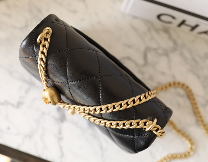 シャネル 新作バッグ H品 CHANEL マトラッセ ミニフラップバッグ ショルダーバッグ 黒 (ブラック) AS3829 B18732 94305 - 画像 (5)