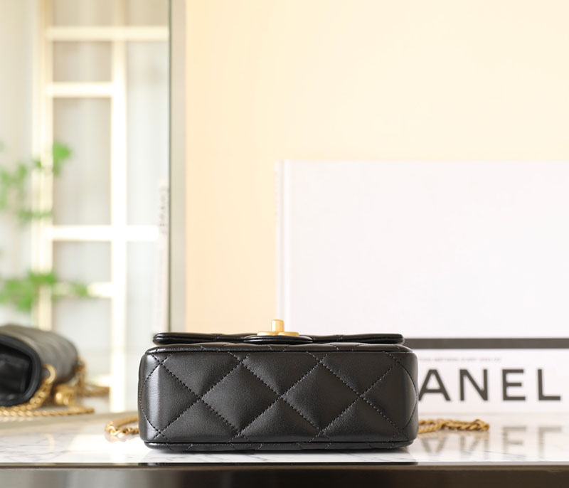 シャネル 新作バッグ H品 CHANEL マトラッセ ミニフラップバッグ ショルダーバッグ 黒 (ブラック) AS3829 B18732 94305 - 画像 (4)