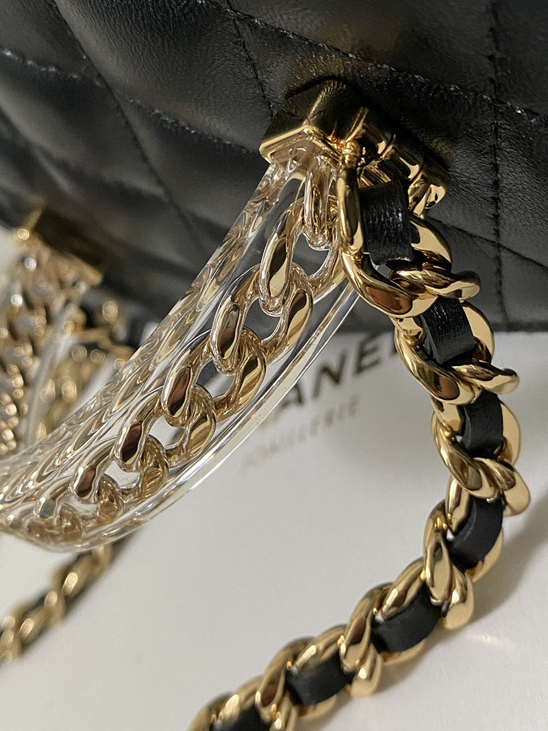 シャネル 新作バッグ H品 CHANEL バニティ チェーンショルダー バッグ バッグ AP3383 ブラック 2520149 シャネル バニティ 使い勝手 - 画像 (5)