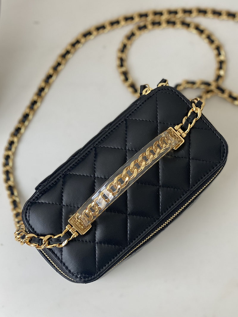 シャネル 新作バッグ H品 CHANEL バニティ チェーンショルダー バッグ バッグ AP3383 ブラック 2520150 シャネル バニティバッグ - 画像 (9)