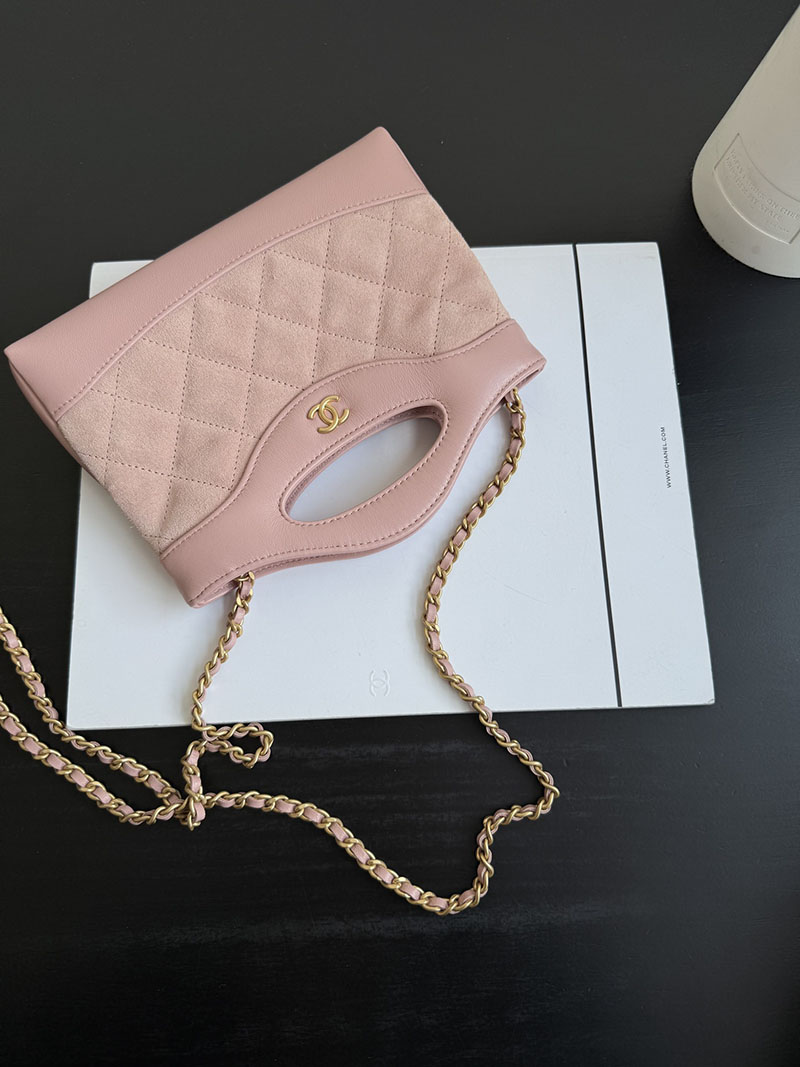 シャネル 新作バッグ H品 CHANEL シャネル31 ナノ チェーンショルダーバッグ AP3656 ベビーピンク 2520151 シャネル 31 バッグ ミニ - 画像 (2)
