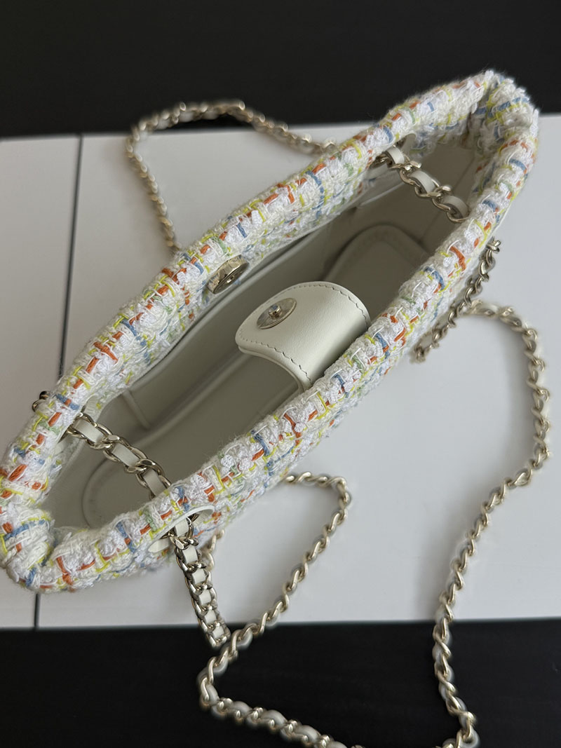 シャネル 新作バッグ H品 CHANEL クラシック チェーンクラッチ コットン & ウール ツイード AP4423 B19061 NAAUO - 画像 (5)