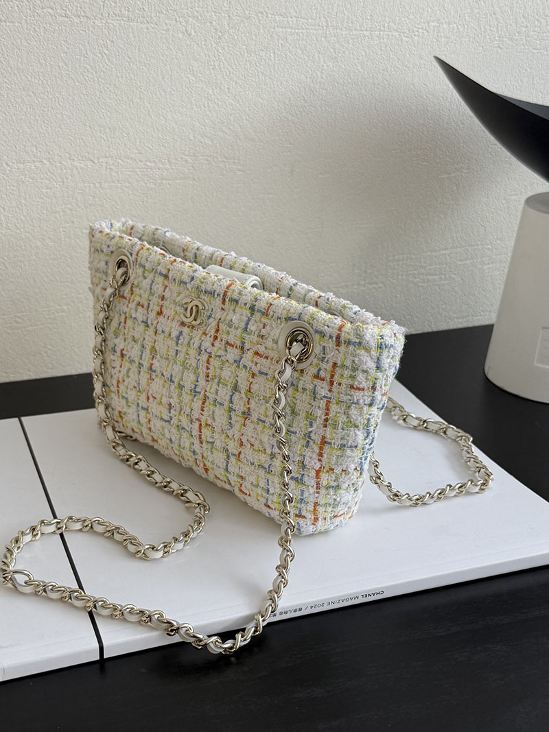 シャネル 新作バッグ H品 CHANEL クラシック チェーンクラッチ コットン & ウール ツイード AP4423 B19061 NAAUO - 画像 (4)