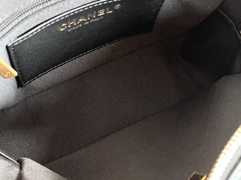 シャネル 新作バッグ H品 CHANEL ミニ ボーリングバッグ チェーン ショルダーバッグ ラムスキン AS5300 B18800 94305 - 画像 (3)