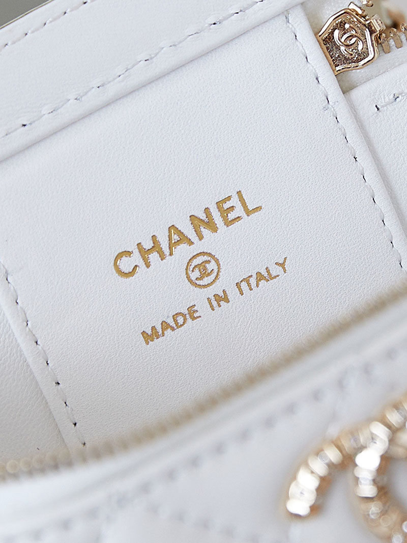 シャネル 新作バッグ 超N品 CHANEL ココマーク マトラッセ ラムスキン バニティバッグ AP4205 ホワイト 2520206 シャネル ポーチ 安い - 画像 (2)