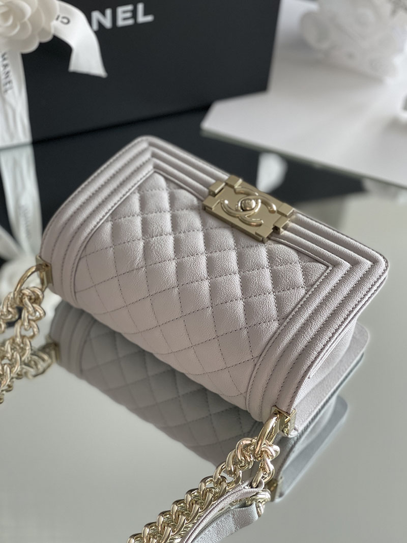 シャネル 新作バッグ H品 CHANEL シェブロン ボーイシャネル20 チェーンウォレット グレー 2520238 ボーイシャネル スモール - 画像 (8)