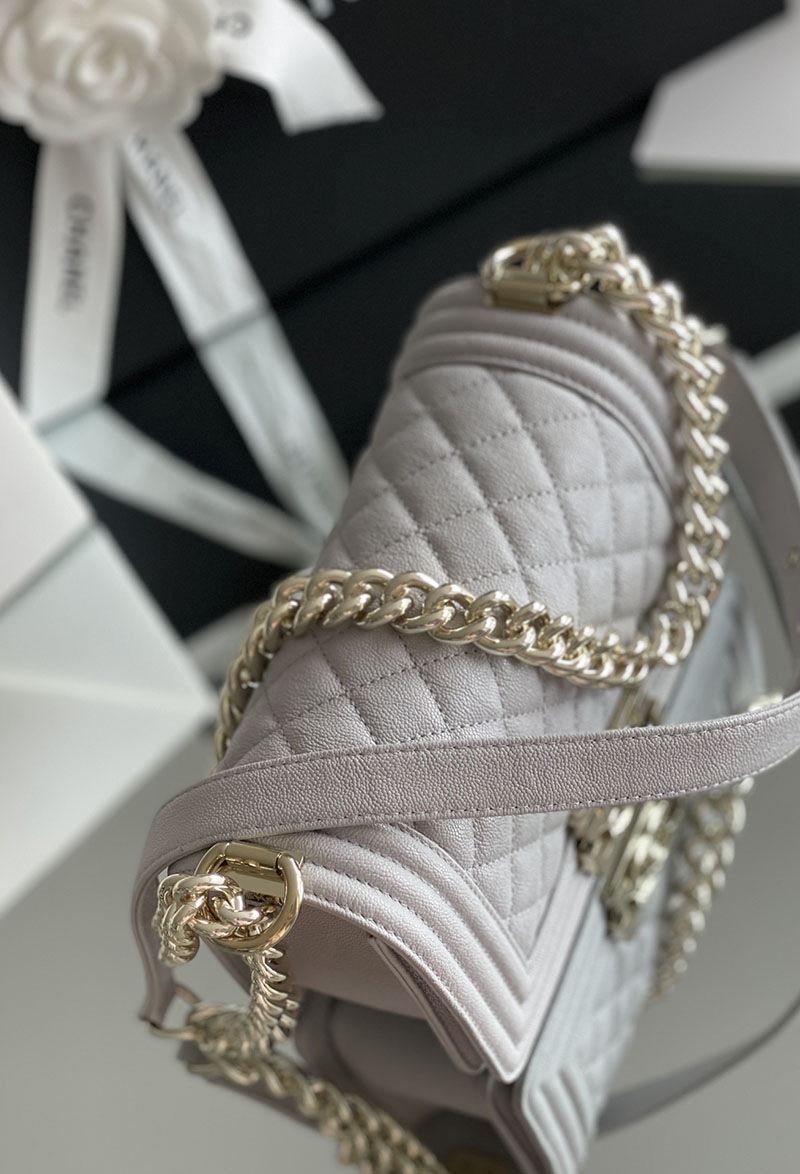シャネル 新作バッグ H品 CHANEL シェブロン ボーイシャネル20 チェーンウォレット グレー 2520238 ボーイシャネル スモール - 画像 (7)