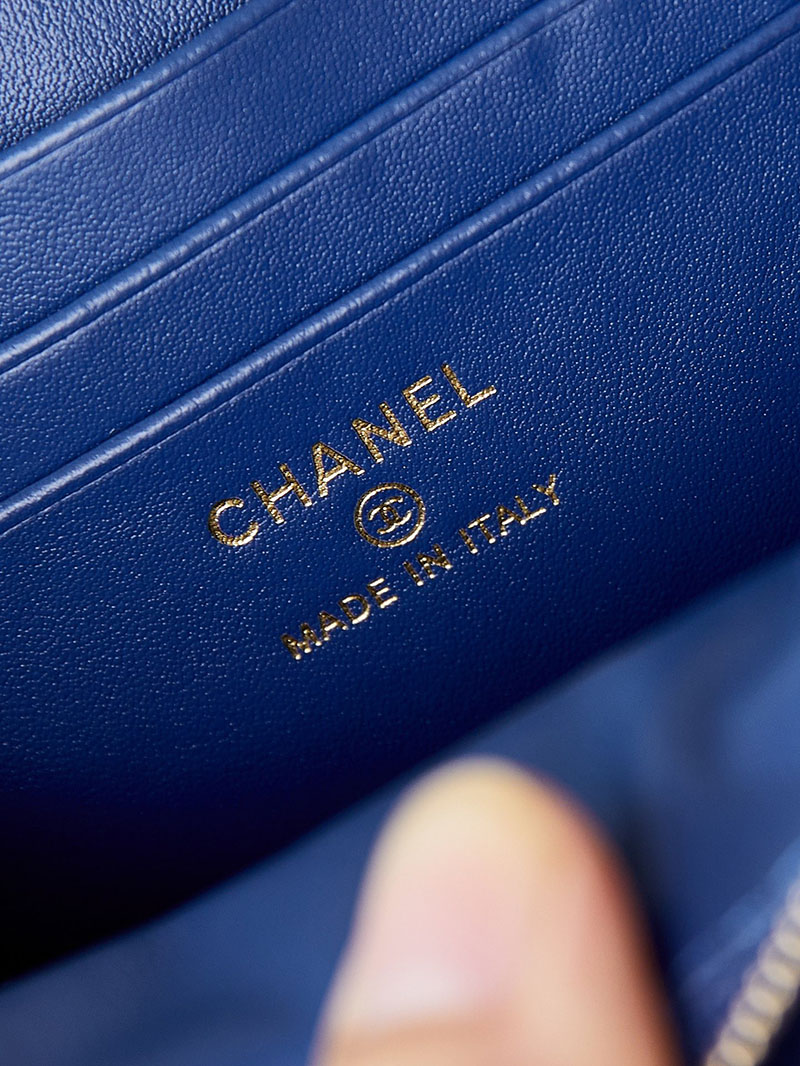 シャネル 新作バッグ 超N品 CHANEL バニティ チェーンショルダーバッグ マトラッセ ラムスキン ネイビー AP4168 B17675 NZG78 - 画像 (2)