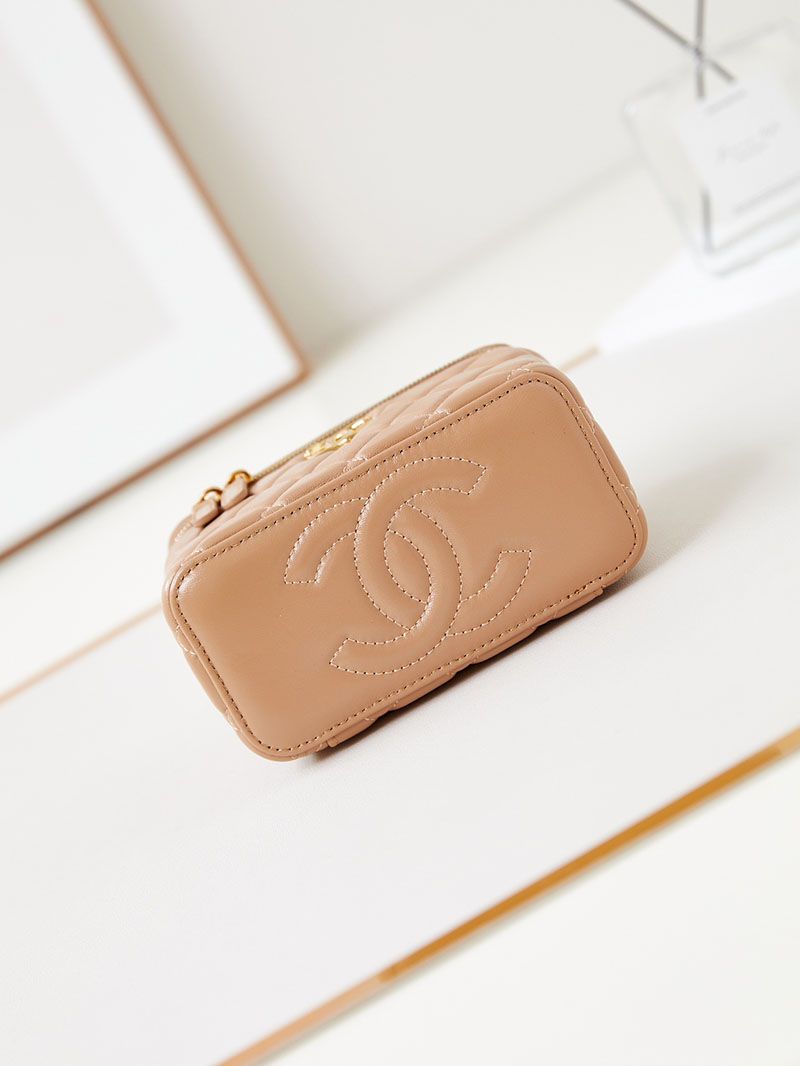 シャネル 新作バッグ 超N品 CHANEL バニティ チェーンショルダーバッグ マトラッセ ラムスキン モカベージュ AP4168 B17675 NZG77 - 画像 (5)