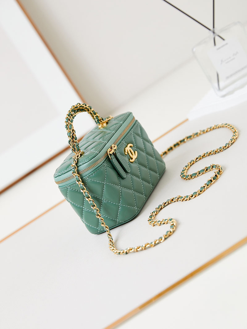 シャネル 新作バッグ 超N品 CHANEL バニティ チェーンショルダーバッグ マトラッセ ラムスキン カーキ AP4168 B17675 NZG82 - 画像 (8)