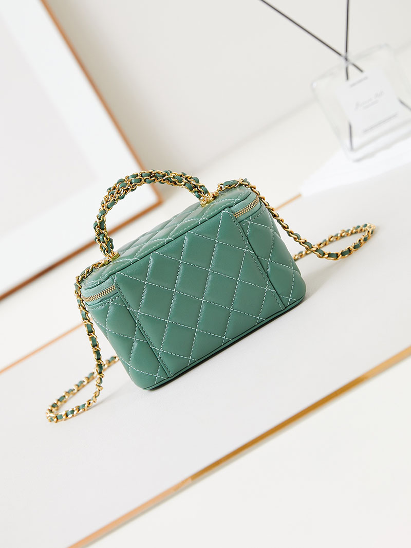 シャネル 新作バッグ 超N品 CHANEL バニティ チェーンショルダーバッグ マトラッセ ラムスキン カーキ AP4168 B17675 NZG82 - 画像 (6)