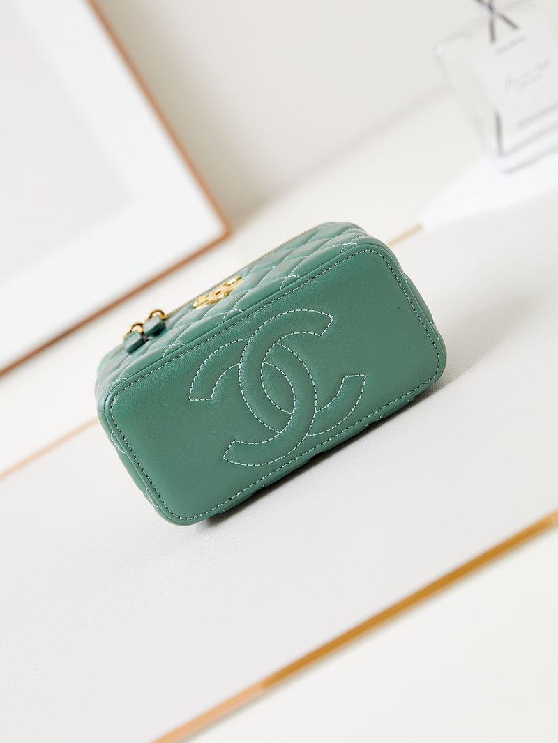 シャネル 新作バッグ 超N品 CHANEL バニティ チェーンショルダーバッグ マトラッセ ラムスキン カーキ AP4168 B17675 NZG82 - 画像 (5)