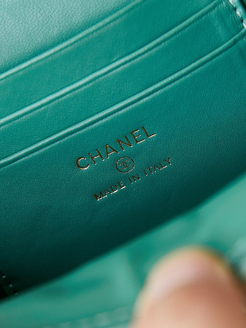 シャネル 新作バッグ 超N品 CHANEL バニティ チェーンショルダーバッグ マトラッセ ラムスキン カーキ AP4168 B17675 NZG82 - 画像 (2)