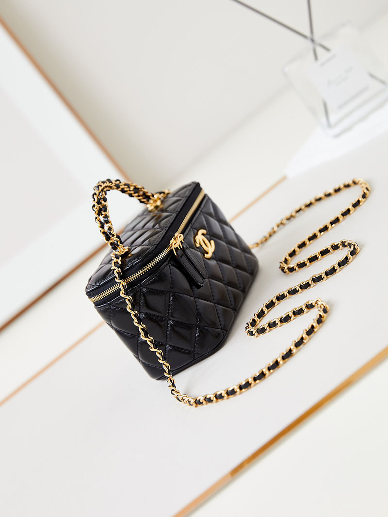 シャネル 新作バッグ 超N品 CHANEL バニティ チェーンショルダーバッグ マトラッセ ラムスキン ブラック AP4168 B17675 94305 - 画像 (8)