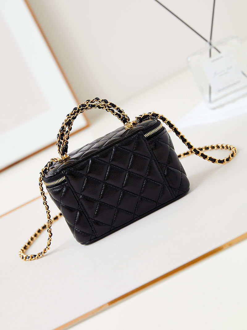 シャネル 新作バッグ 超N品 CHANEL バニティ チェーンショルダーバッグ マトラッセ ラムスキン ブラック AP4168 B17675 94305 - 画像 (6)