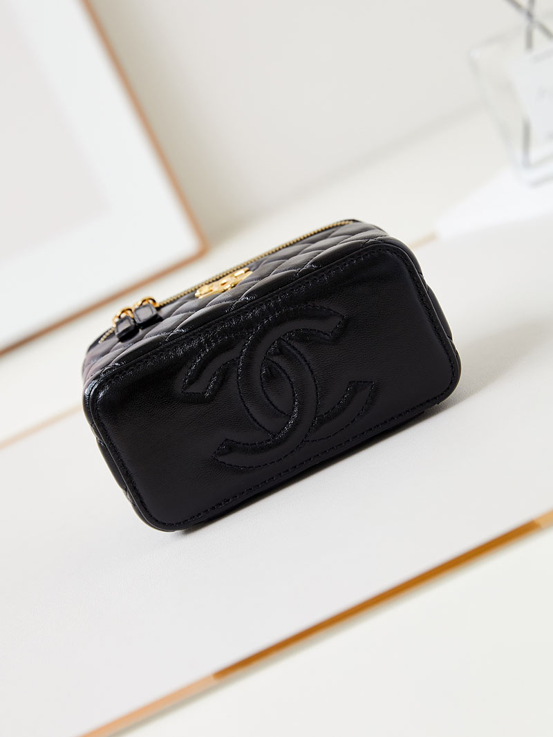 シャネル 新作バッグ 超N品 CHANEL バニティ チェーンショルダーバッグ マトラッセ ラムスキン ブラック AP4168 B17675 94305 - 画像 (5)