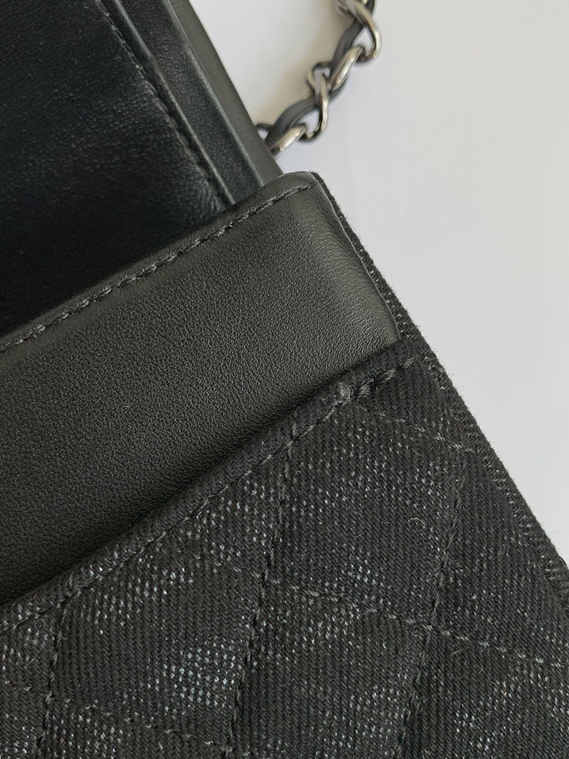 シャネル 新作バッグ H品 CHANEL マトラッセ 25 CC ココプリント キャンバス シングル フラップ デニム A01112 B18200 NZL83 - 画像 (4)