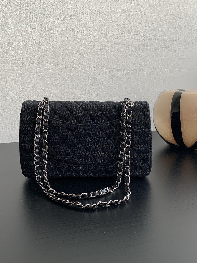 シャネル 新作バッグ H品 CHANEL マトラッセ 25 CC ココプリント キャンバス シングル フラップ デニム A01112 B18200 NZL83 - 画像 (2)