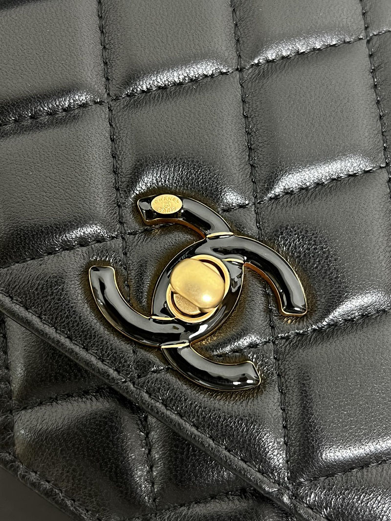 シャネル 新作バッグ 超N品 CHANEL 24A チェーンウォレット ブラック バッグ ブラック AP3938 B16915 94305 - 画像 (8)